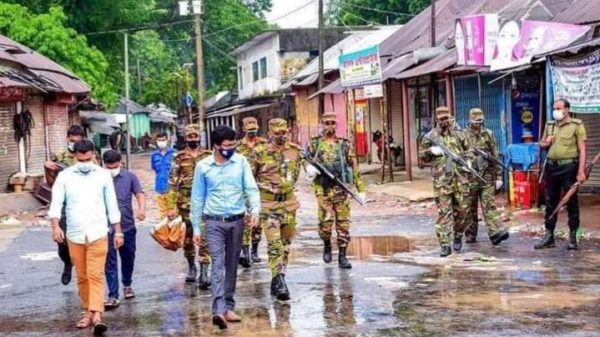 মাগুরায় পালিত হচ্ছে কঠোর লকডাউন, মাঠে উপজেলা প্রশাসন